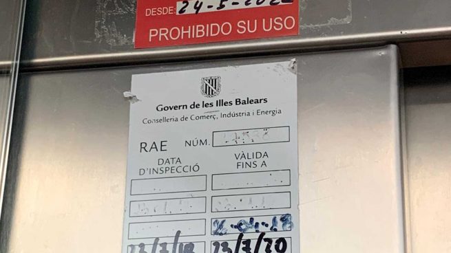 Ningún ascensor Ayuntamiento Palma