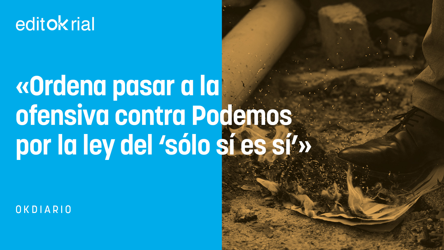 Pedro Sánchez, el bombero pirómano: ahora quiere apagar el fuego de la ley que él provocó