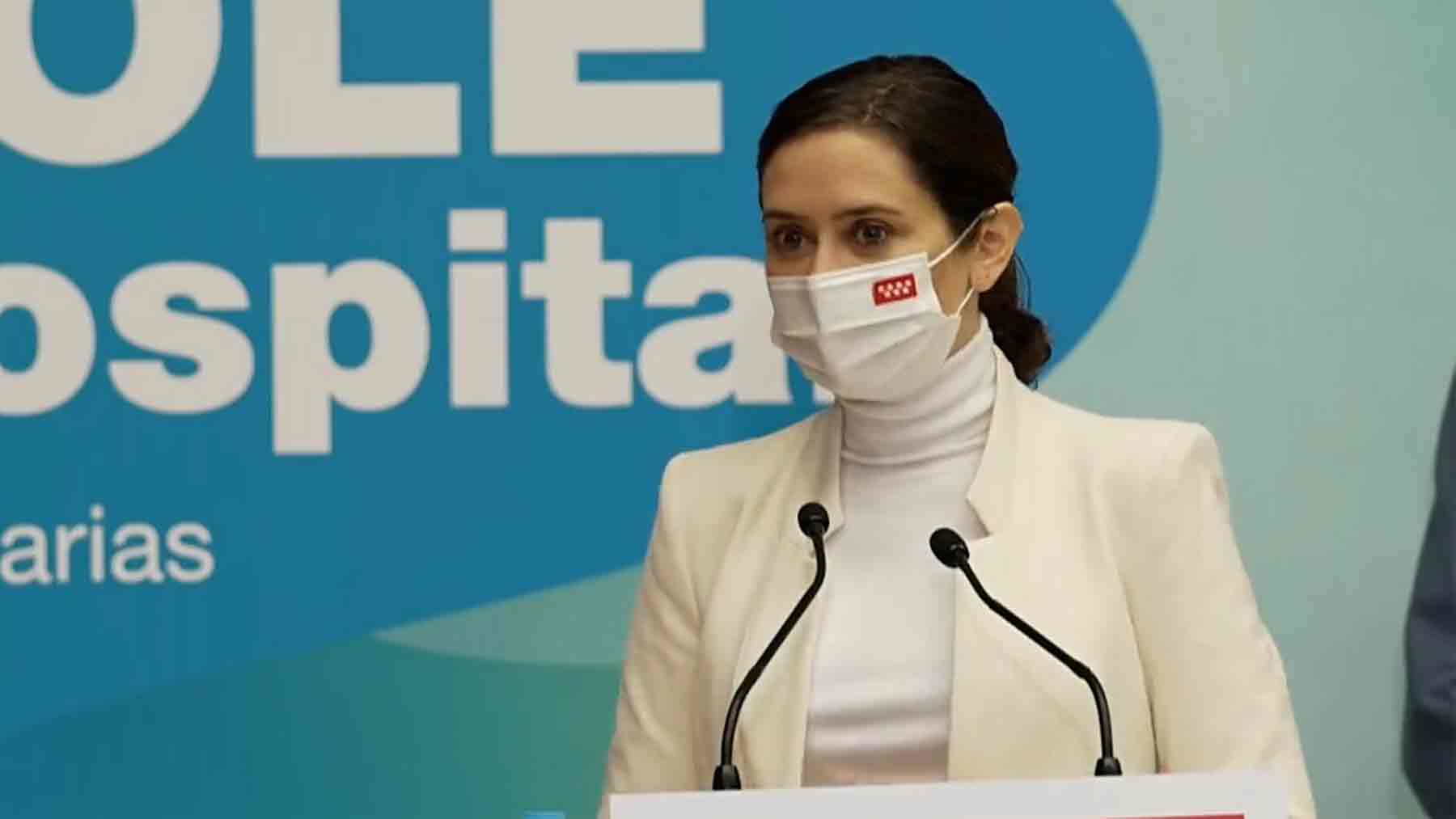 La presidenta de la Comunidad de Madrid, Isabel Díaz Ayuso.