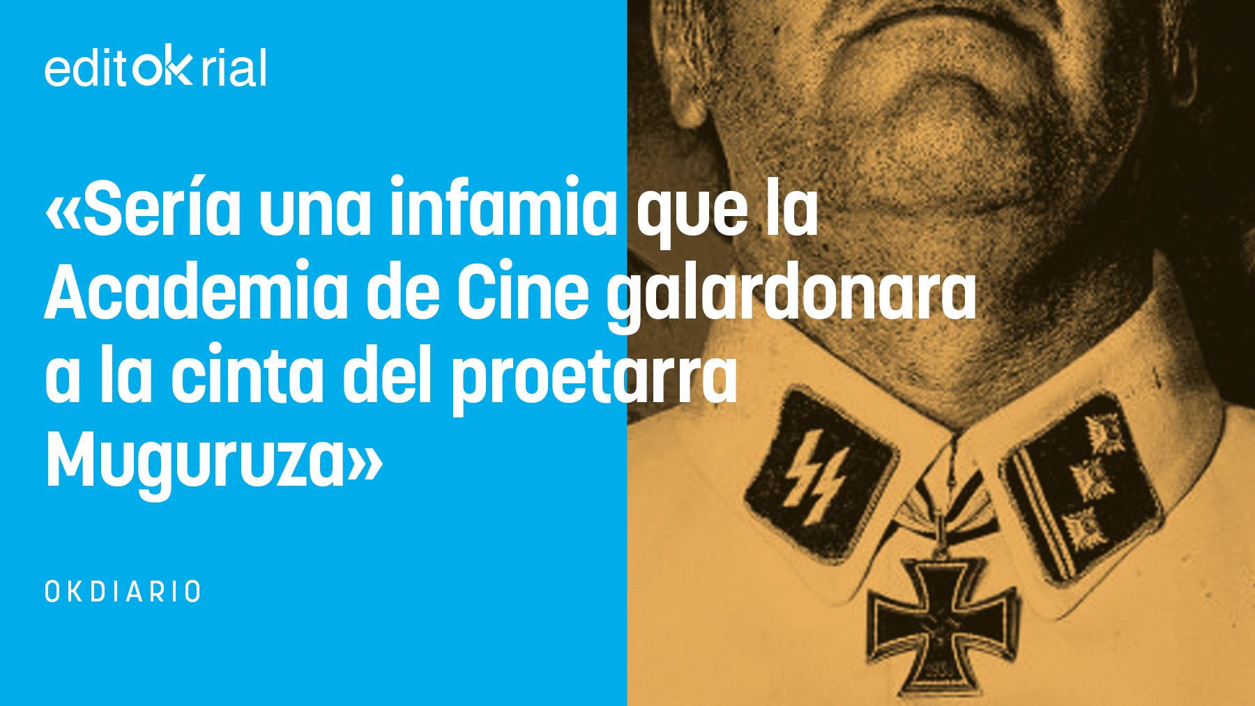 ¿Se imaginan que en Alemania premiaran una película que mitificara el nazismo?