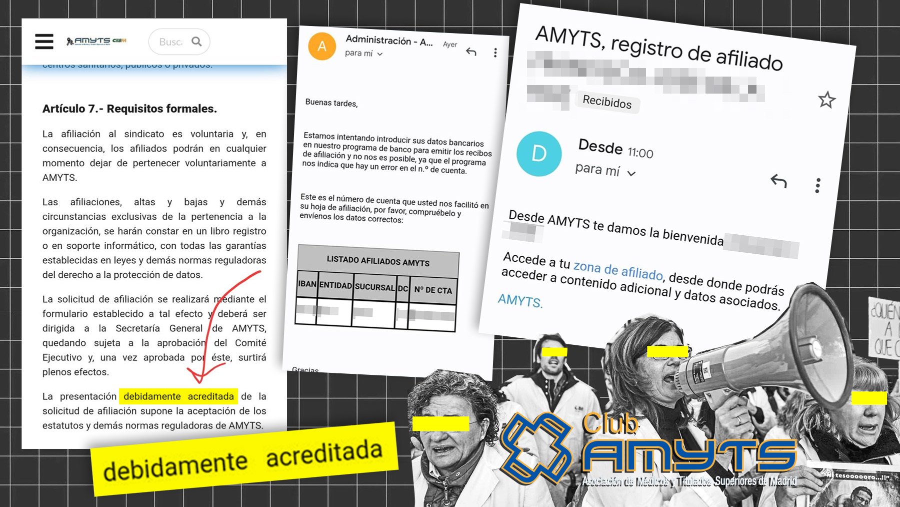 Emails del sindicato Amyts.