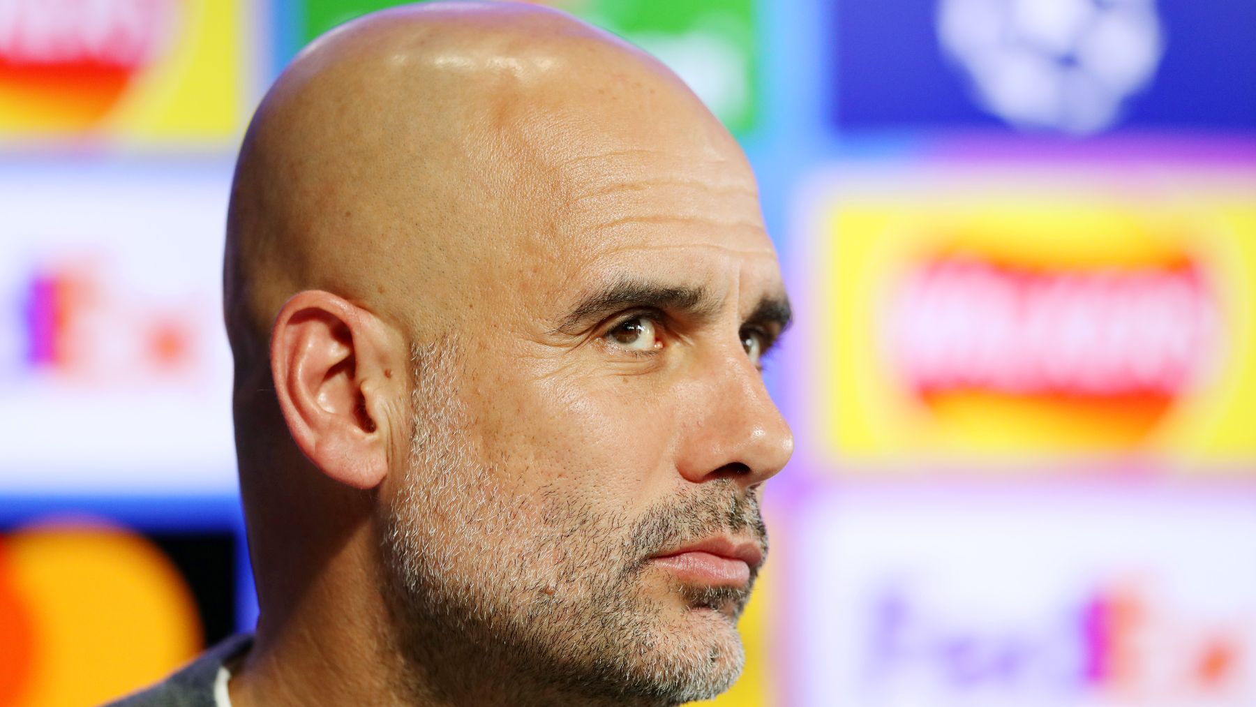 Guardiola en rueda de prensa (Getty)