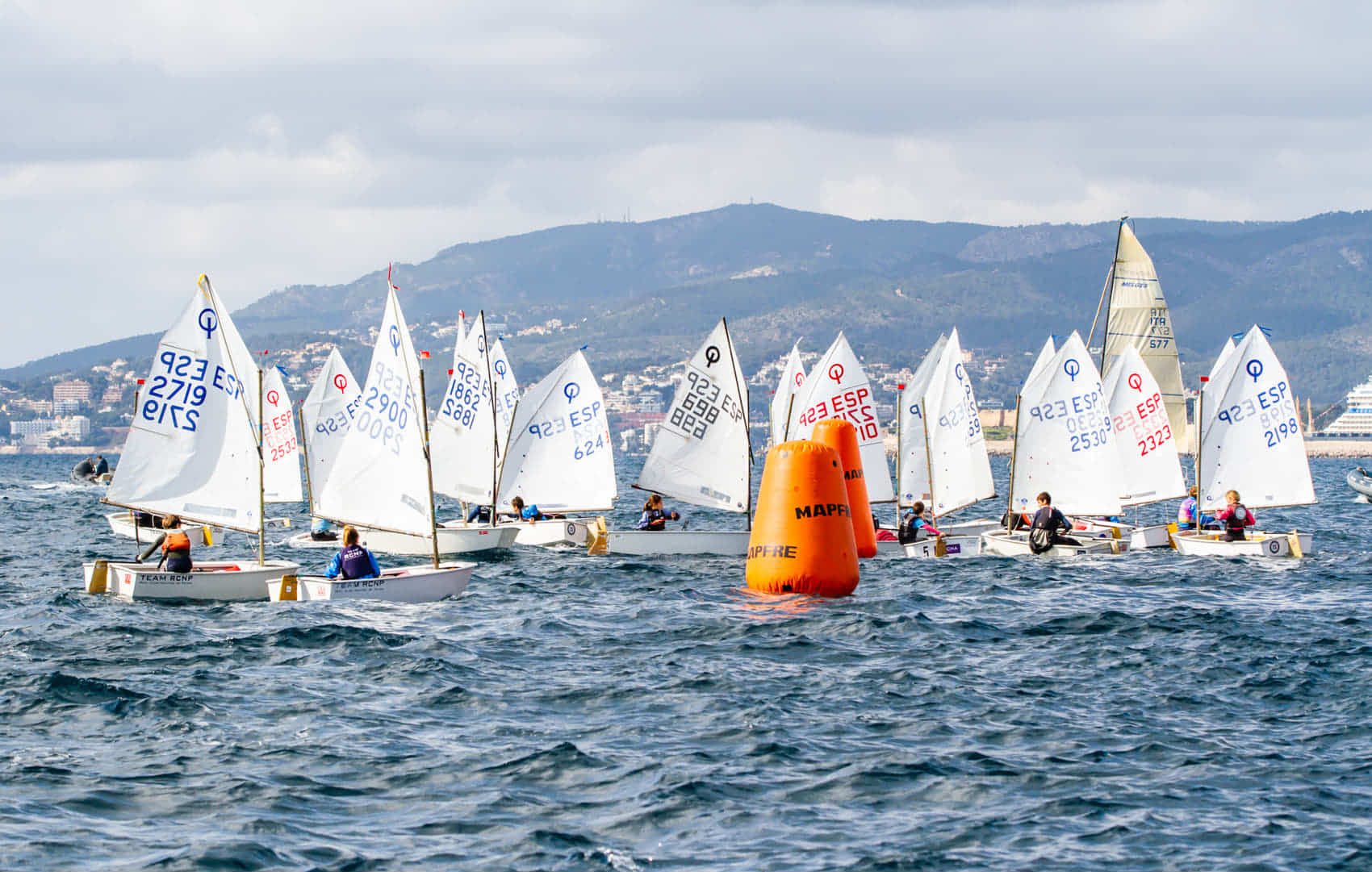 Optimist en la edición de la regata Pro-Rigging del año pasado