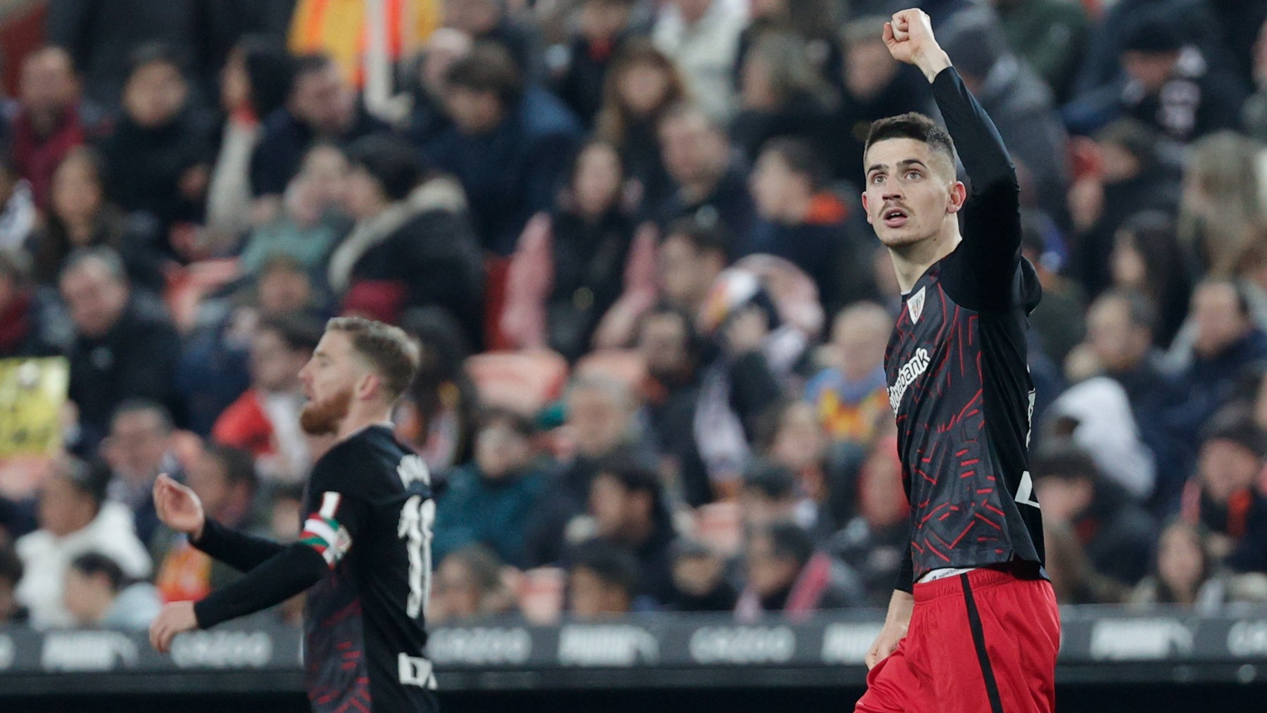 Sancet celebra su gol en la victoria de su equipo. (EFE)