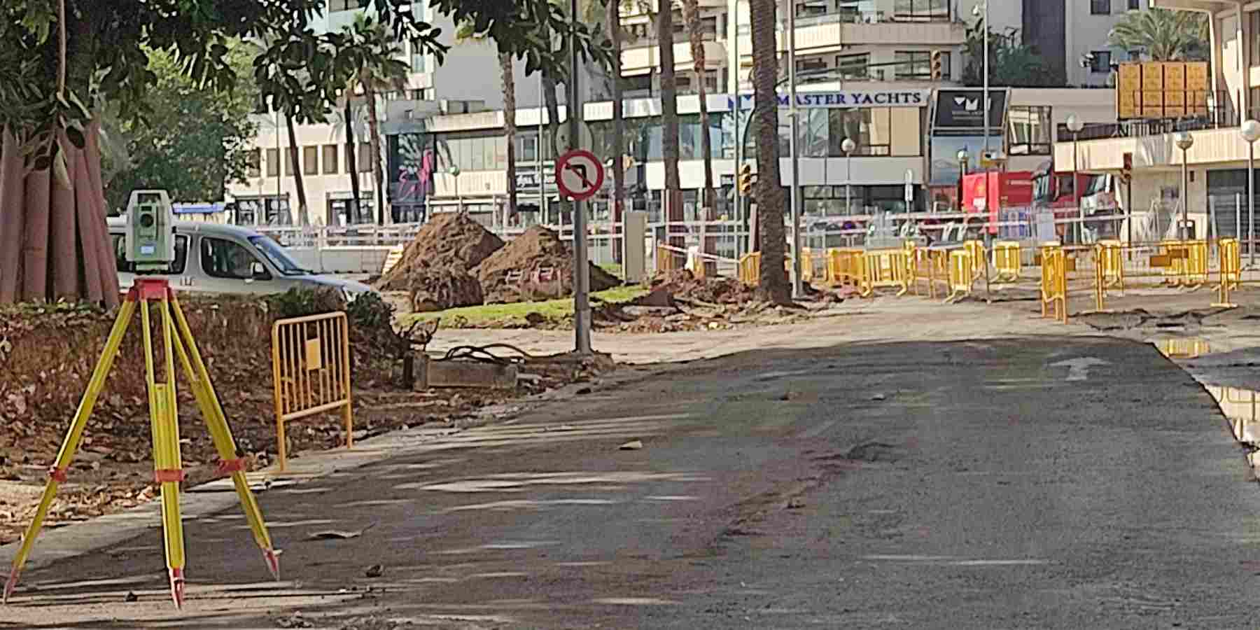 Estado actual del Paseo Marítimo de Palma.