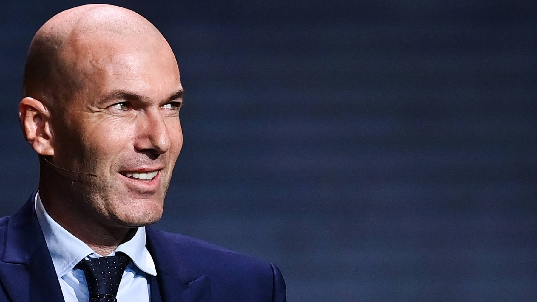 Zidane, durante la gala del Balón de Oro. (AFP)