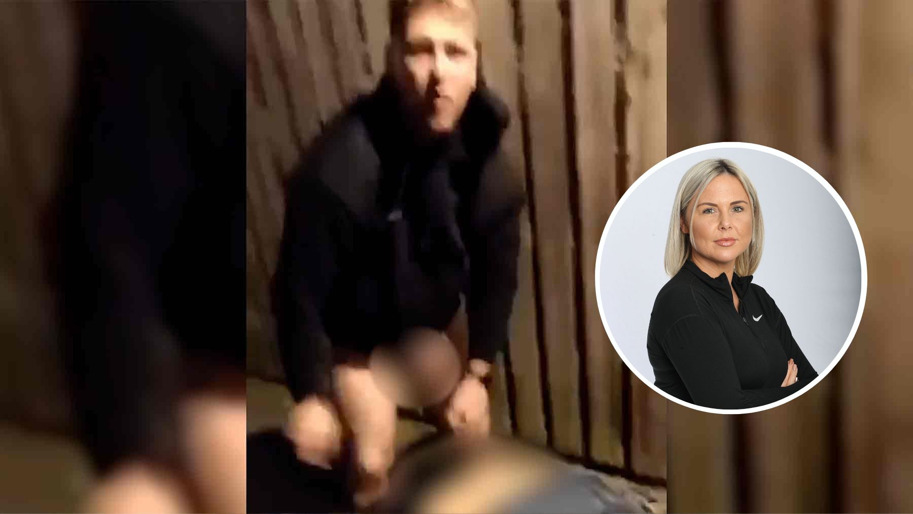 La mujer de Joe Westerman el jugador de rugby pillado teniendo sexo en un callejón