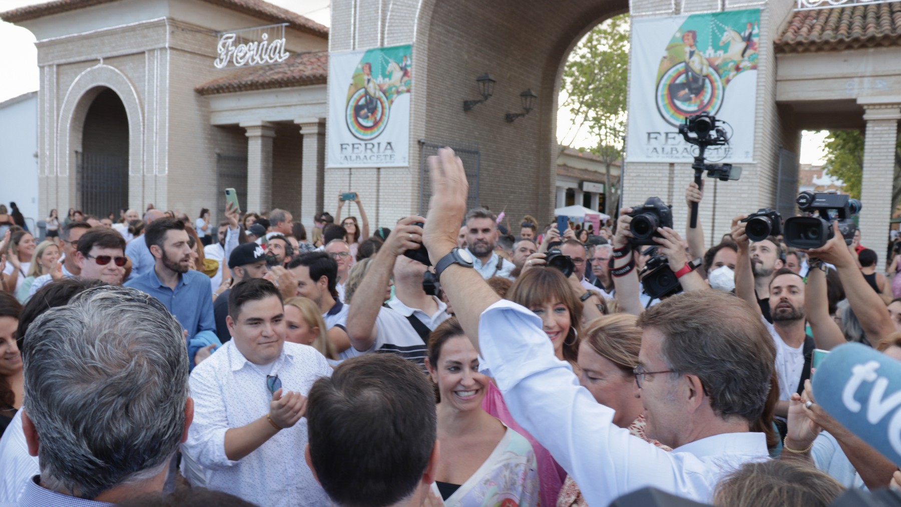 Feijóo en la feria de Albacete el pasado septiembre. (Foto: EP)