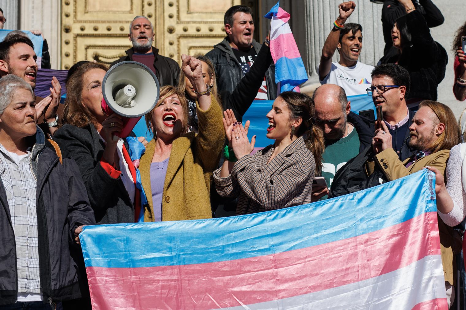 Irene Montero celebra la aprobación de la ‘Ley Trans’.