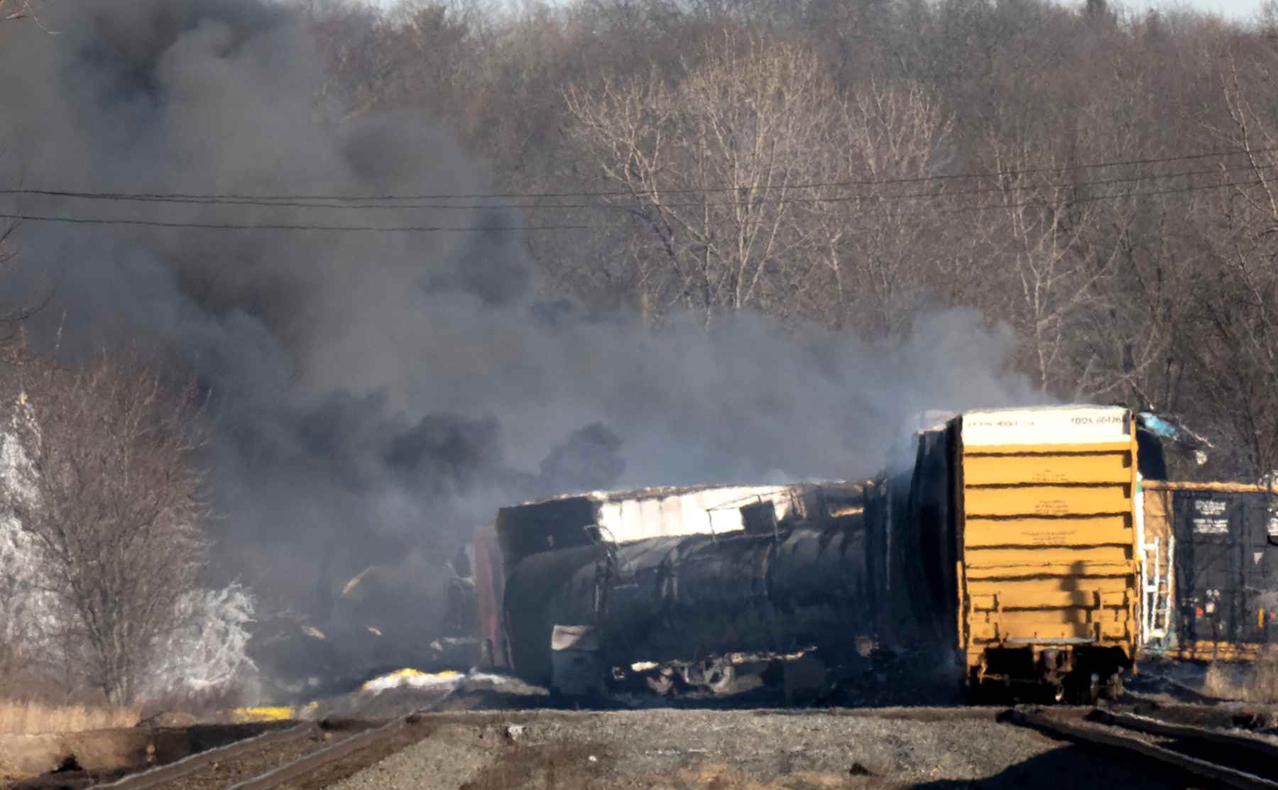 Accidente de tren en Ohio. (AFP)