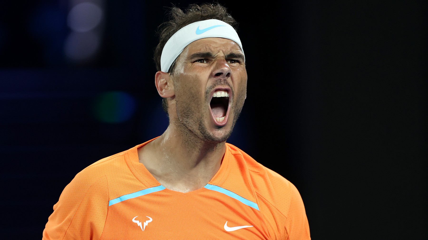 Rafa Nadal celebra una victoria durante un torneo (Getty)