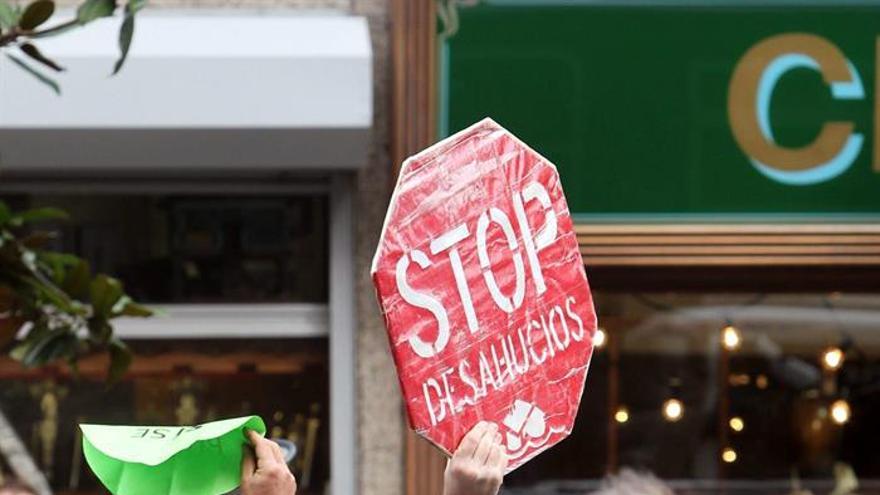 Imagen de archivo de una protesta de ‘Stop Desahucios’.