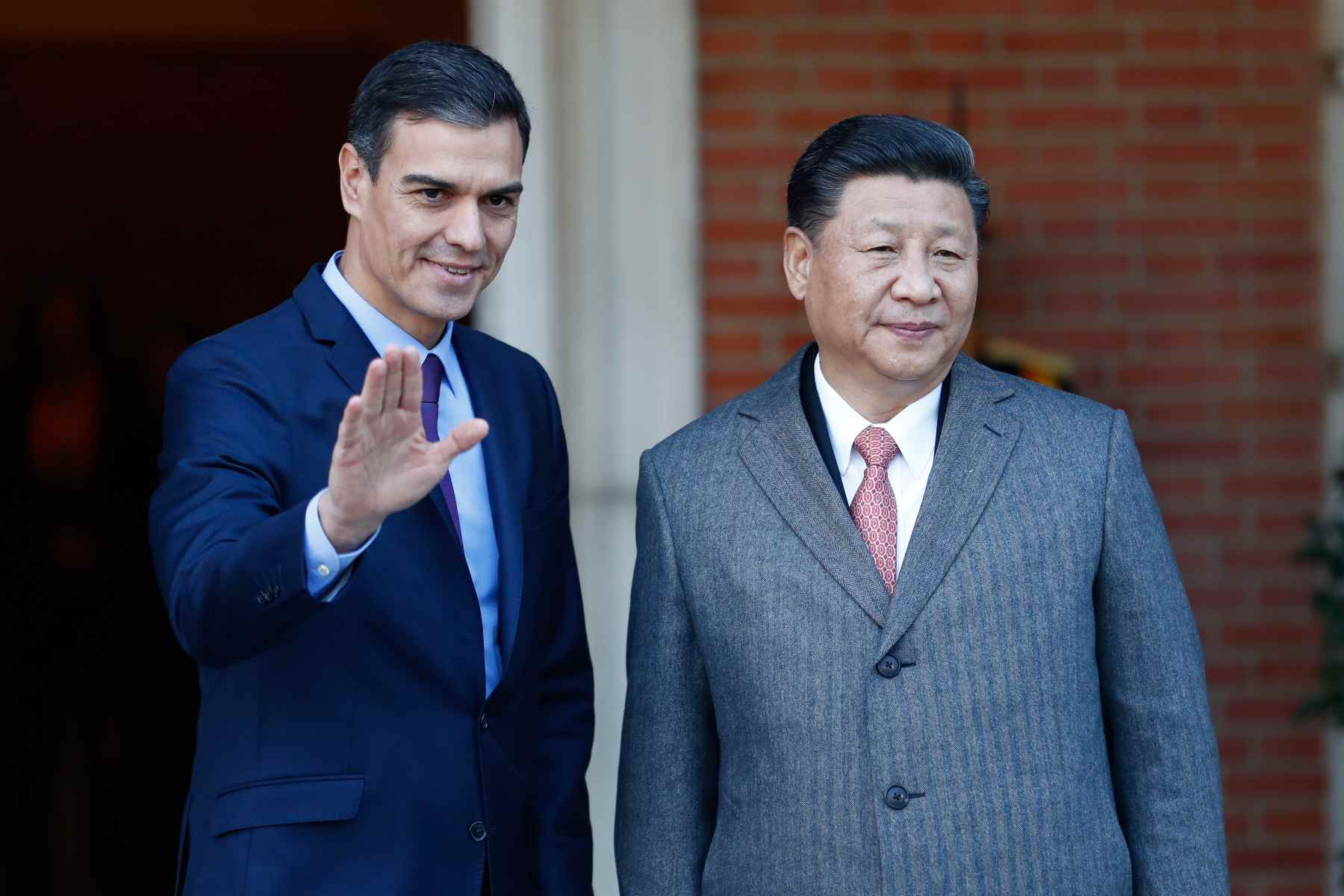 Pedro Sánchez y Xi Jinping en la Moncloa.
