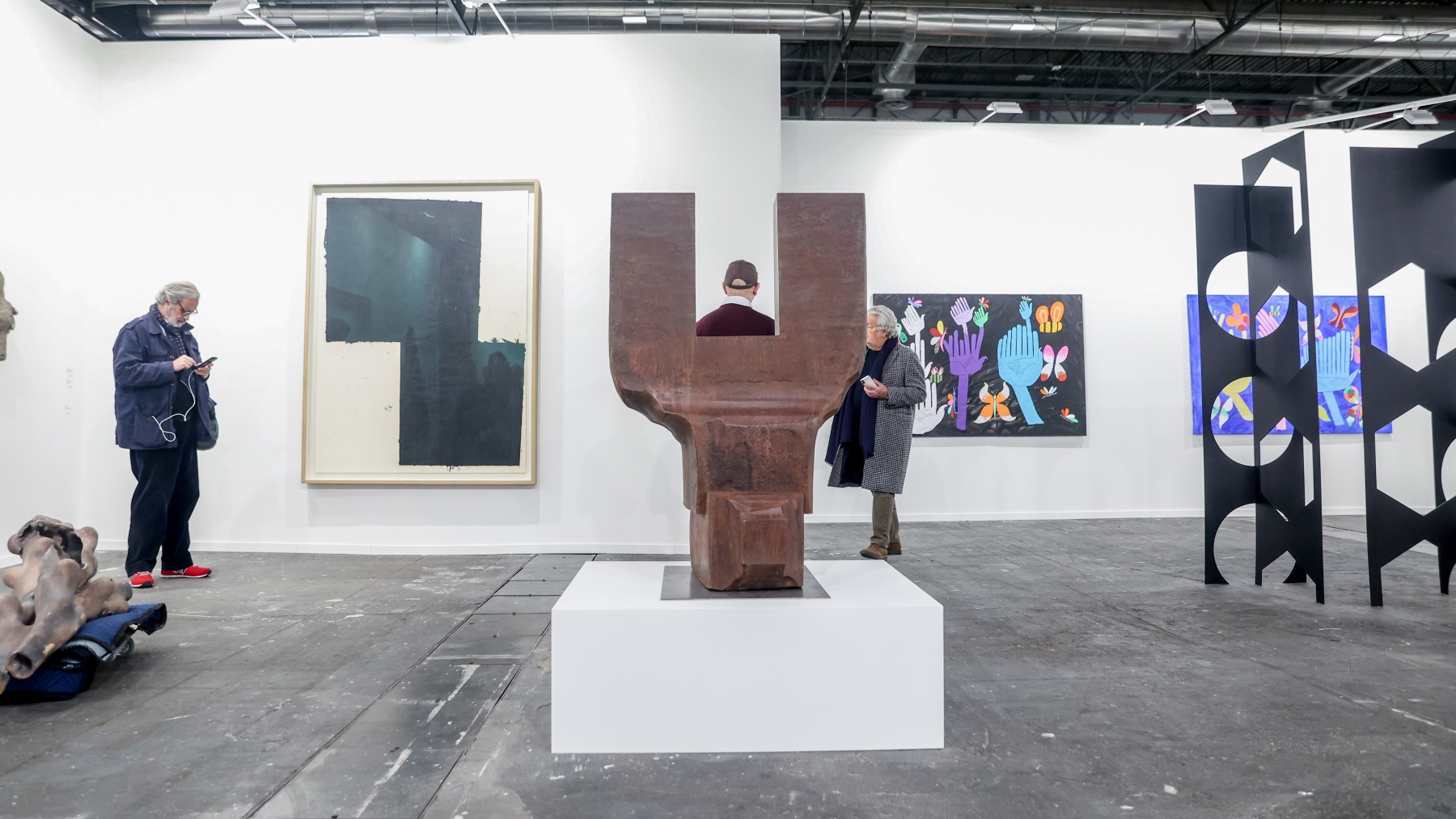 Obra ‘Sin título’ del escultor Eduardo Chillida, de 3,7 millones de euros de la galería CarrerasMúgica (Foto: Europa Press).