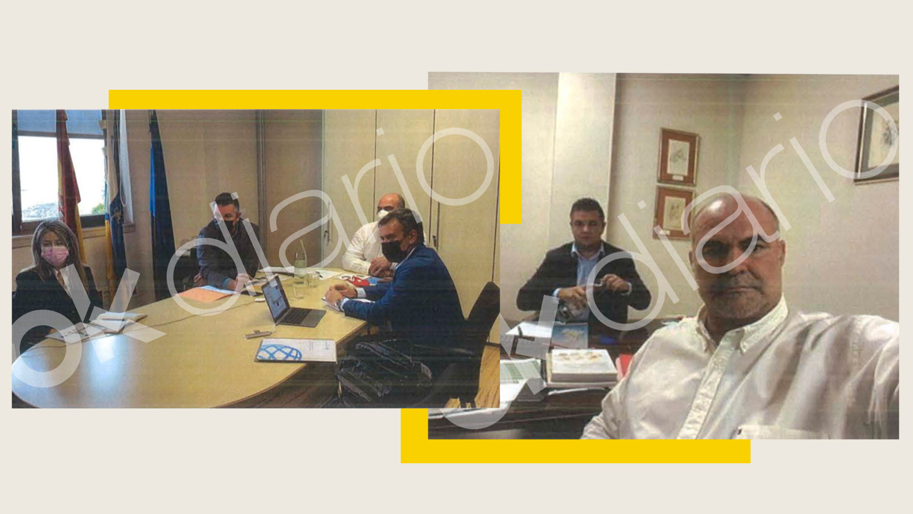 Las dos citas en la Consejería del Gobierno Canario.