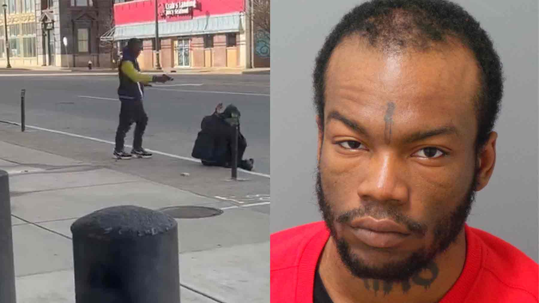 El detenido tras disparar a un ‘sin techo’.