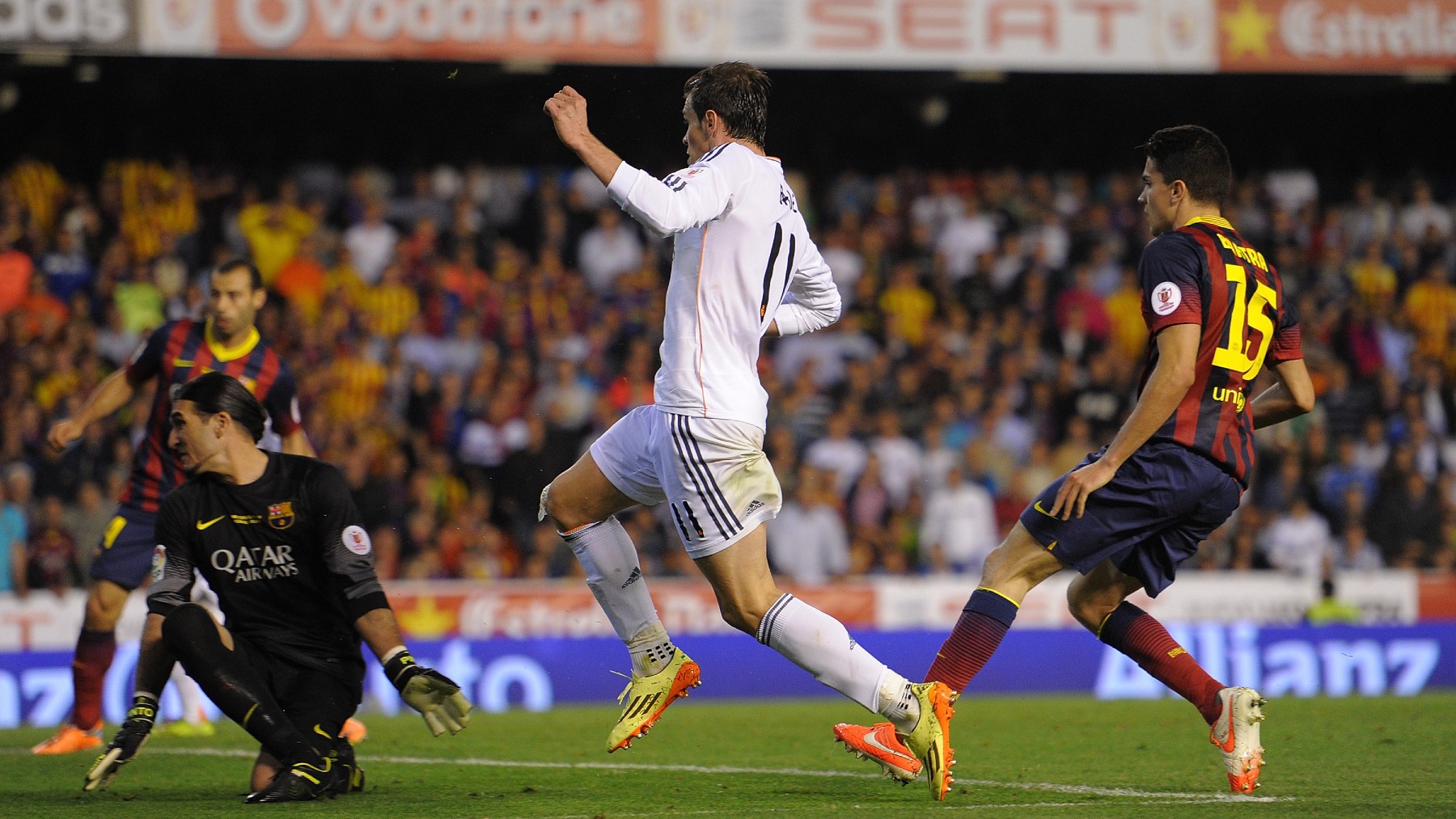 Bale y su gol en la final de la Copa del Rey 2014. (Getty)