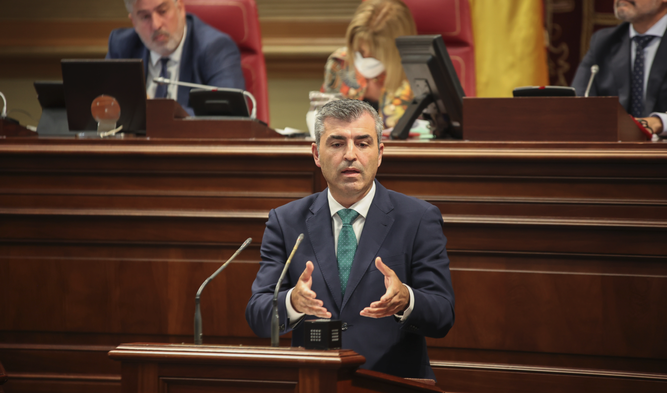 El candidato a la Presidencia del Gobierno de Canarias por el Partido Popular, Manuel Domínguez