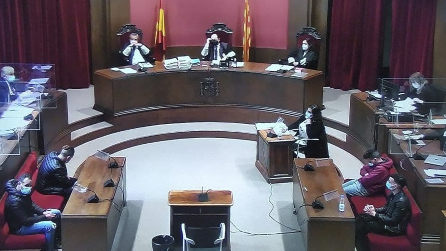 Imagen del juicio contra la ‘manada de Sabadell’.