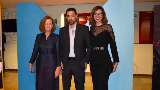 Yeray Díaz con la secretaria general del PSOE de Melilla, Gloria Rojas, y la delegada del Gobierno en Melilla, Sabrina Moh.