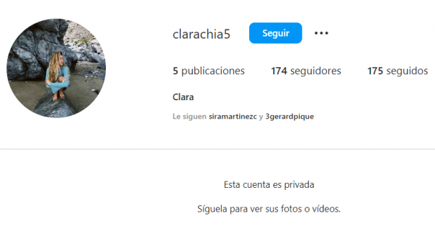 La cuenta de Clara Chía.