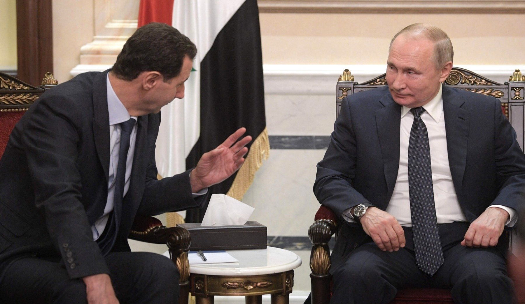 Bashar al-Ásad y Vladímir Putin.