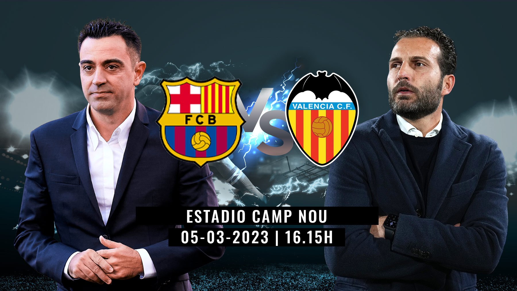 Barcelona y Valencia se enfrentan en el Camp Nou.