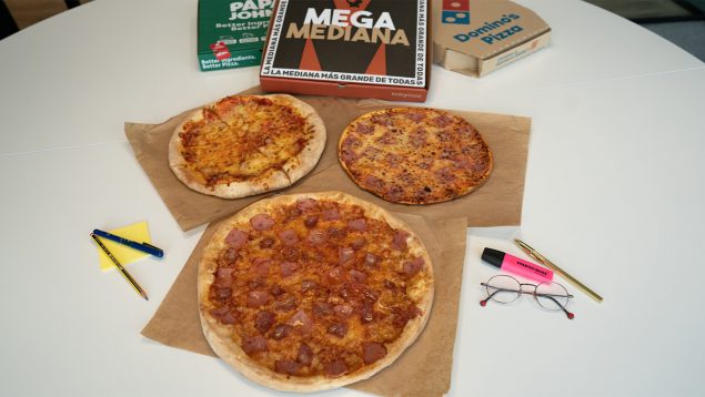 tamaño pizzas
