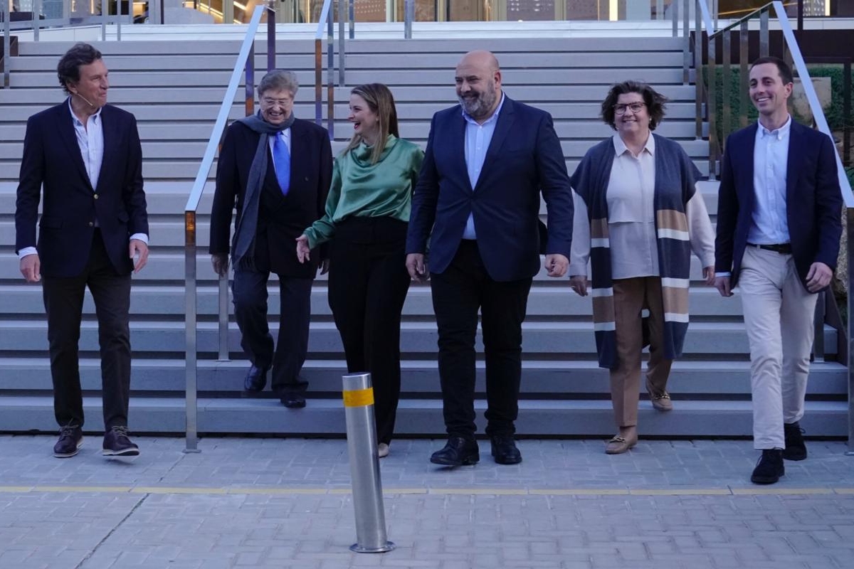 Isern, Fageda, Prohens, Martínez, Cirer y Galmés, llegando al acto