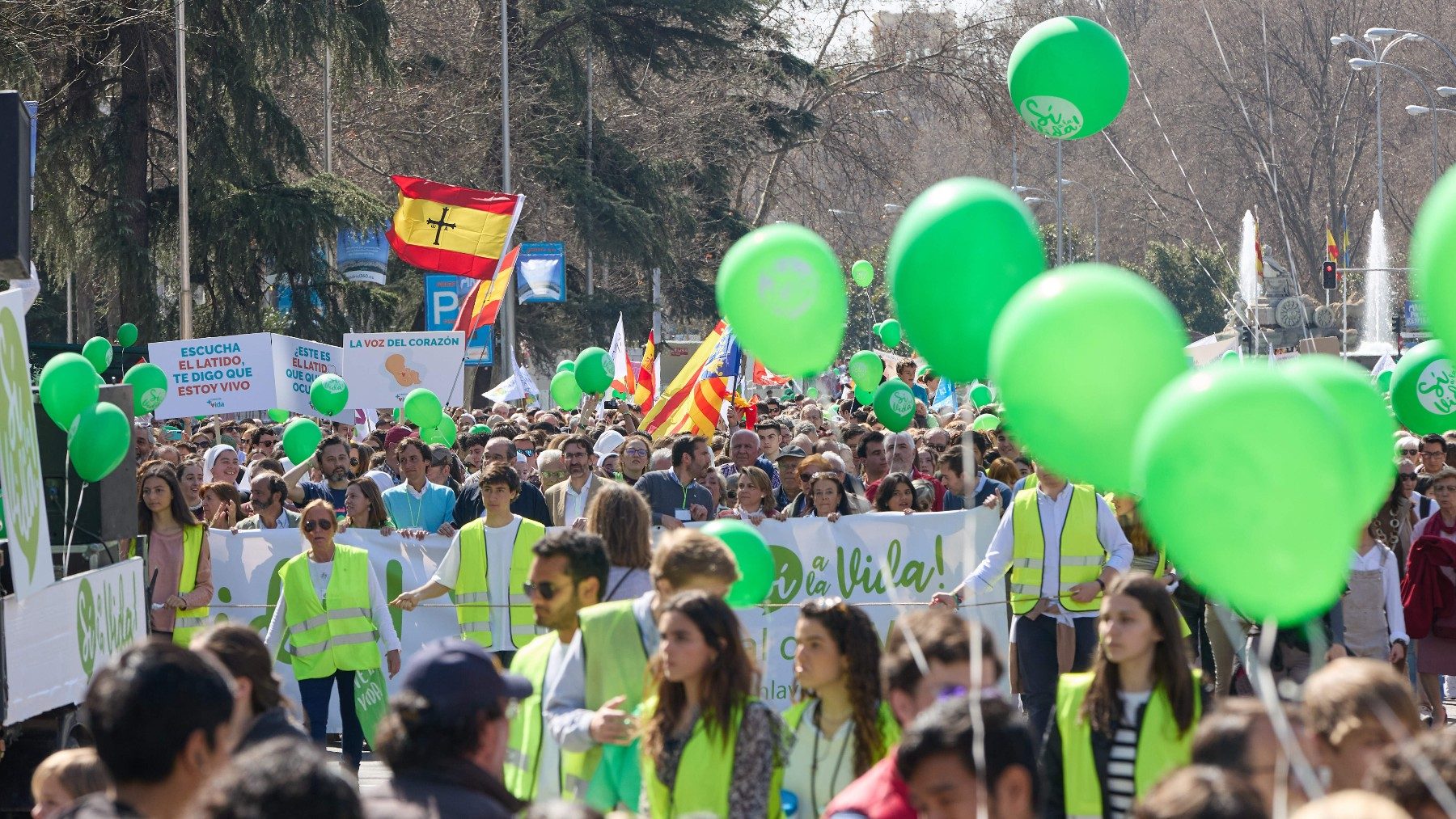 Multitudinaria manifestación provida en Madrid. (Foto: EP)