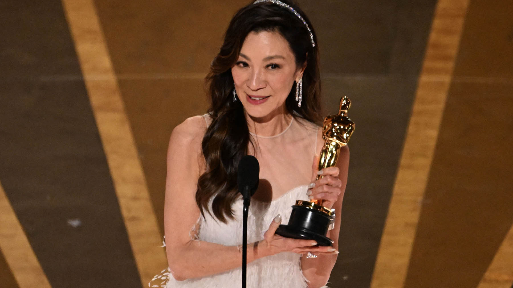 Michelle Yeoh, Oscar a la mejor actriz 2023 (Foto: AFP).