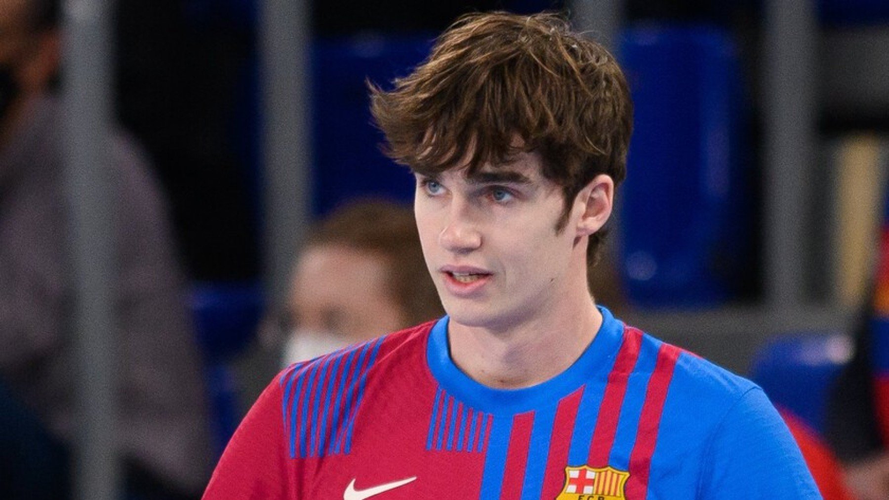 Pablo Urdangarin, en un partido con el Barcelona.