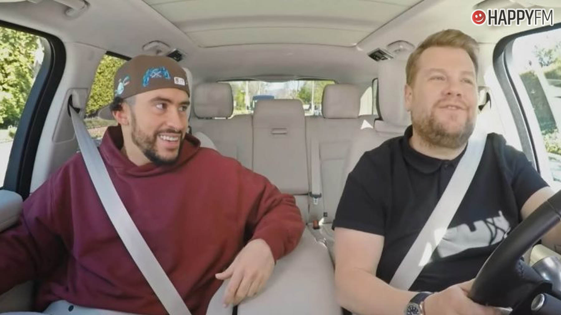 Bad Bunny y James Corden..