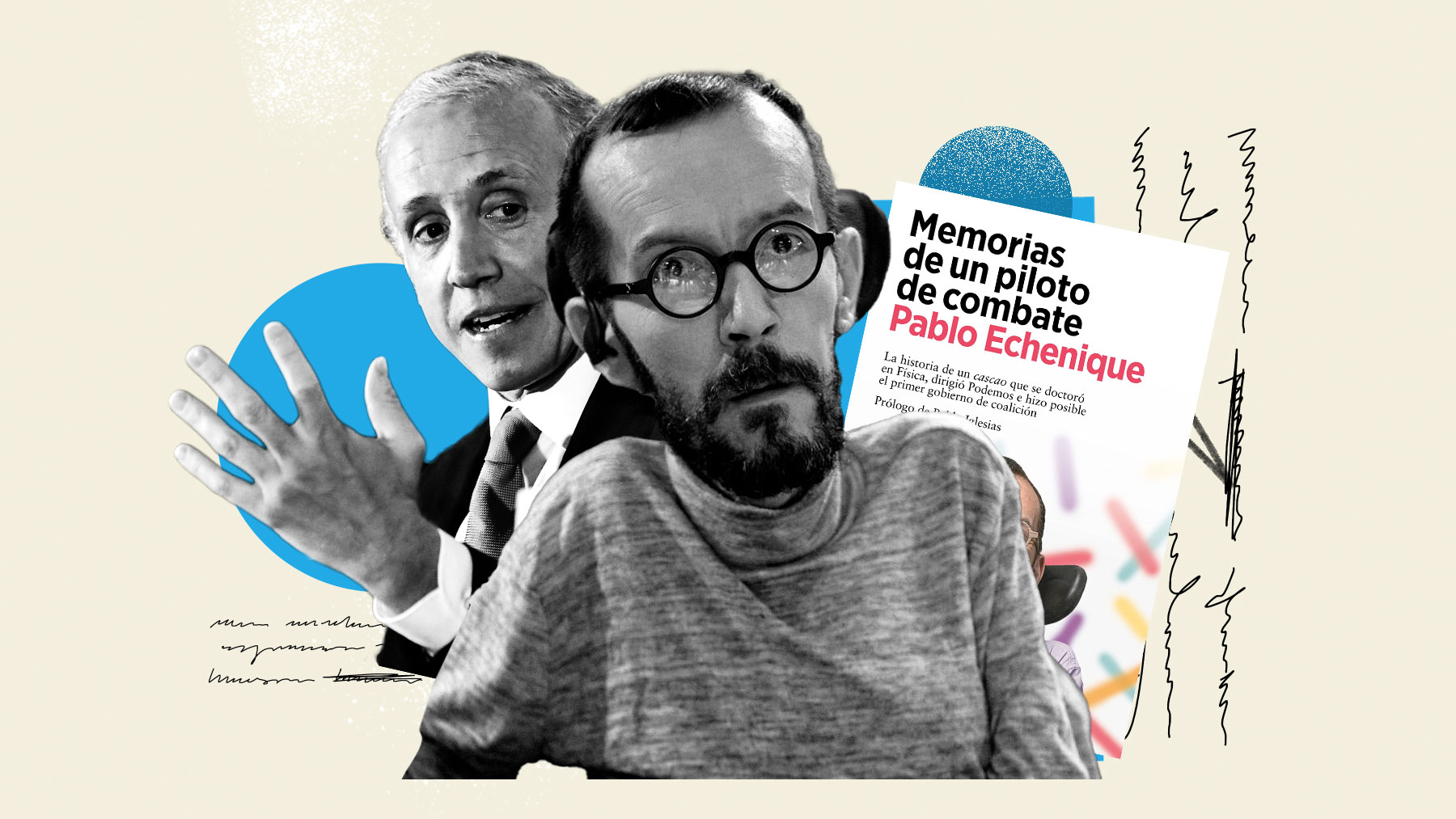 Eduardo Inda y Pablo Echenique