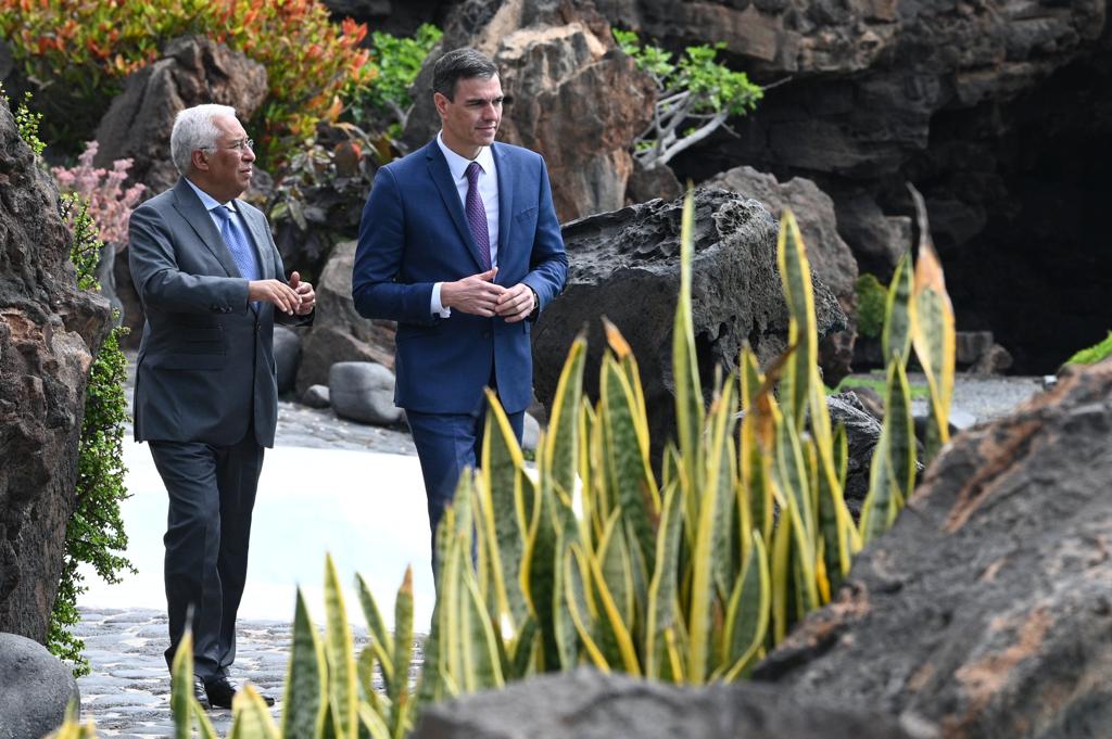 Costa y Sánchez este miércoles en los Jameos del Agua (Lanzarote).