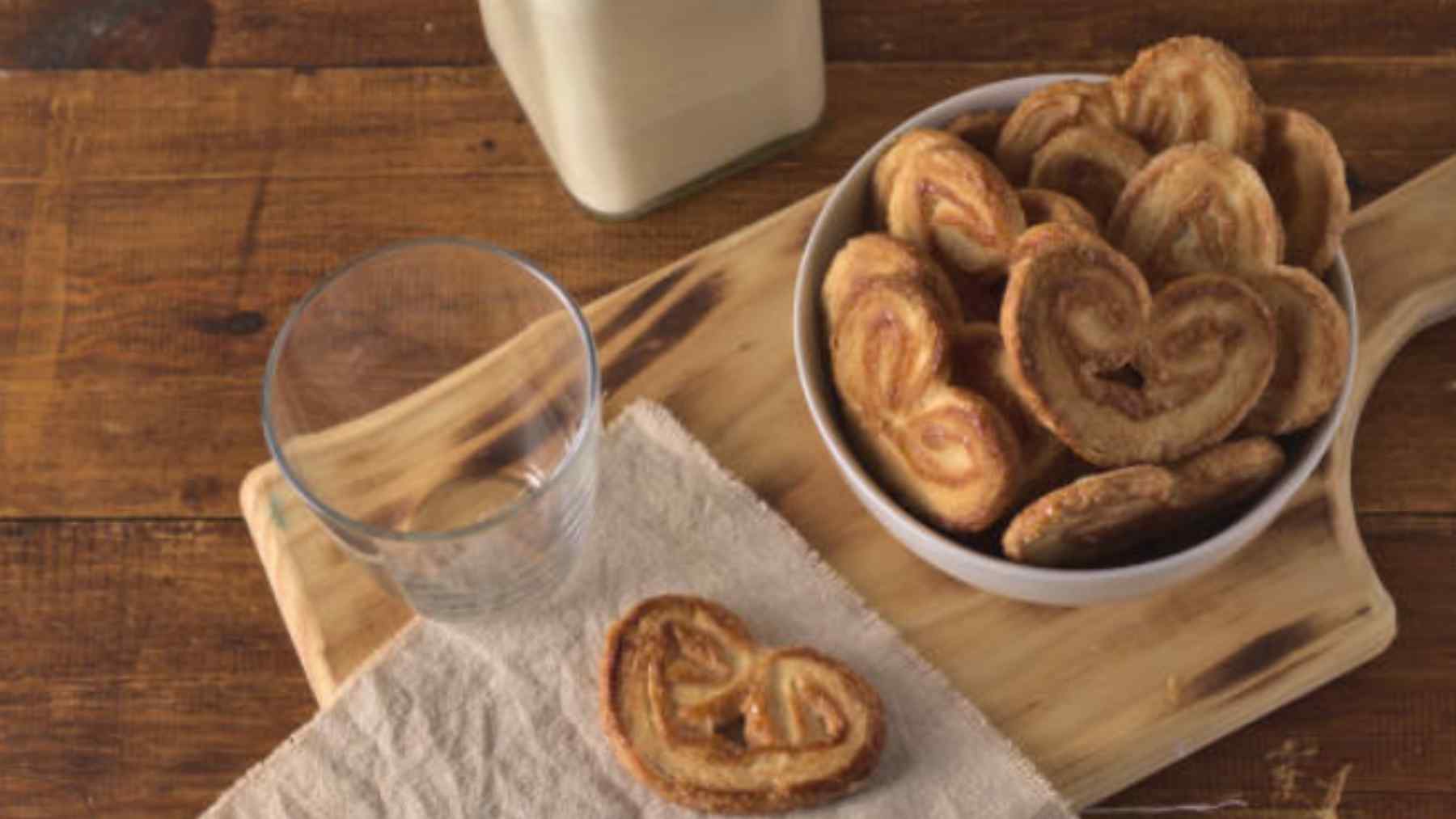 Palmeritas fit para el café con sólo 2 ingredientes sin azúcar: La receta más viral del momento