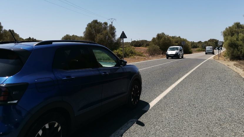 Carretera de Santanyí a Es Llombards.