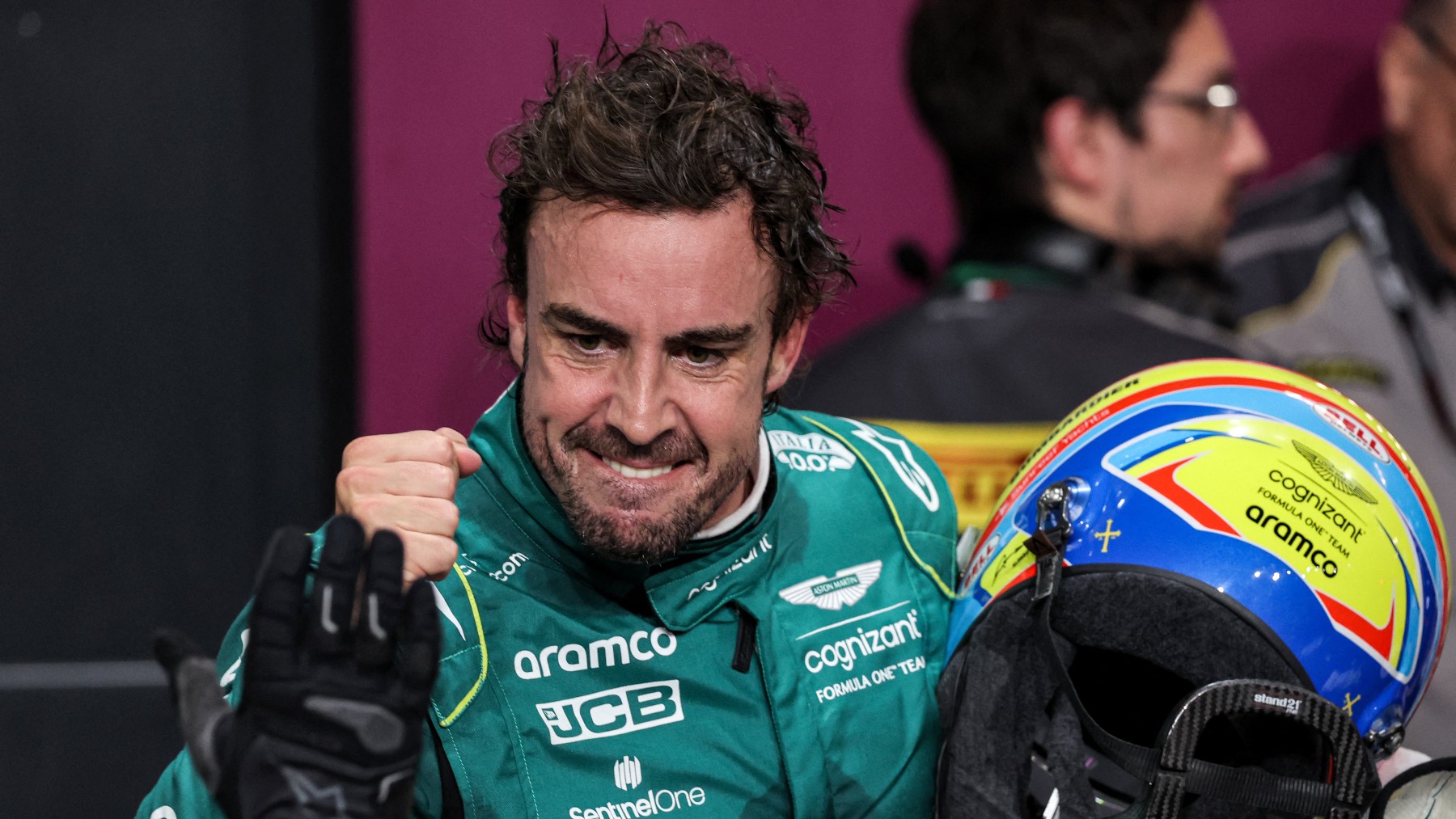 Fernando Alonso saldrá segundo en el GP de Arabia Saudí. (AFP)
