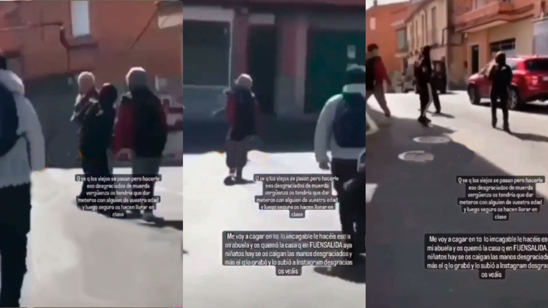 Imágenes de la agresión a un anciano en Fuensalida