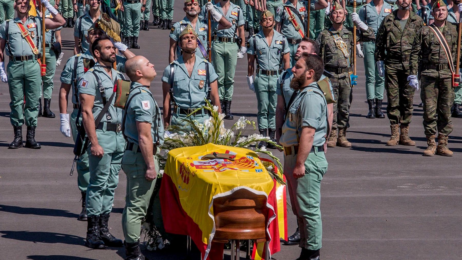 Funeral por el legionario mallorquín fallecido de un disparo durante unas maniobras en Alicante.