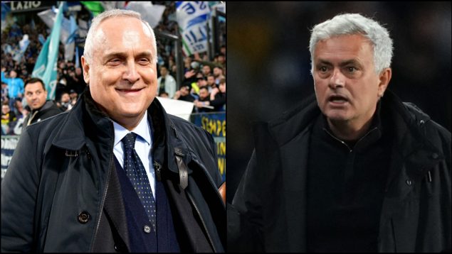 Mourinho se encaró con el presidente de la Lazio: «¿Qué co… miras?»