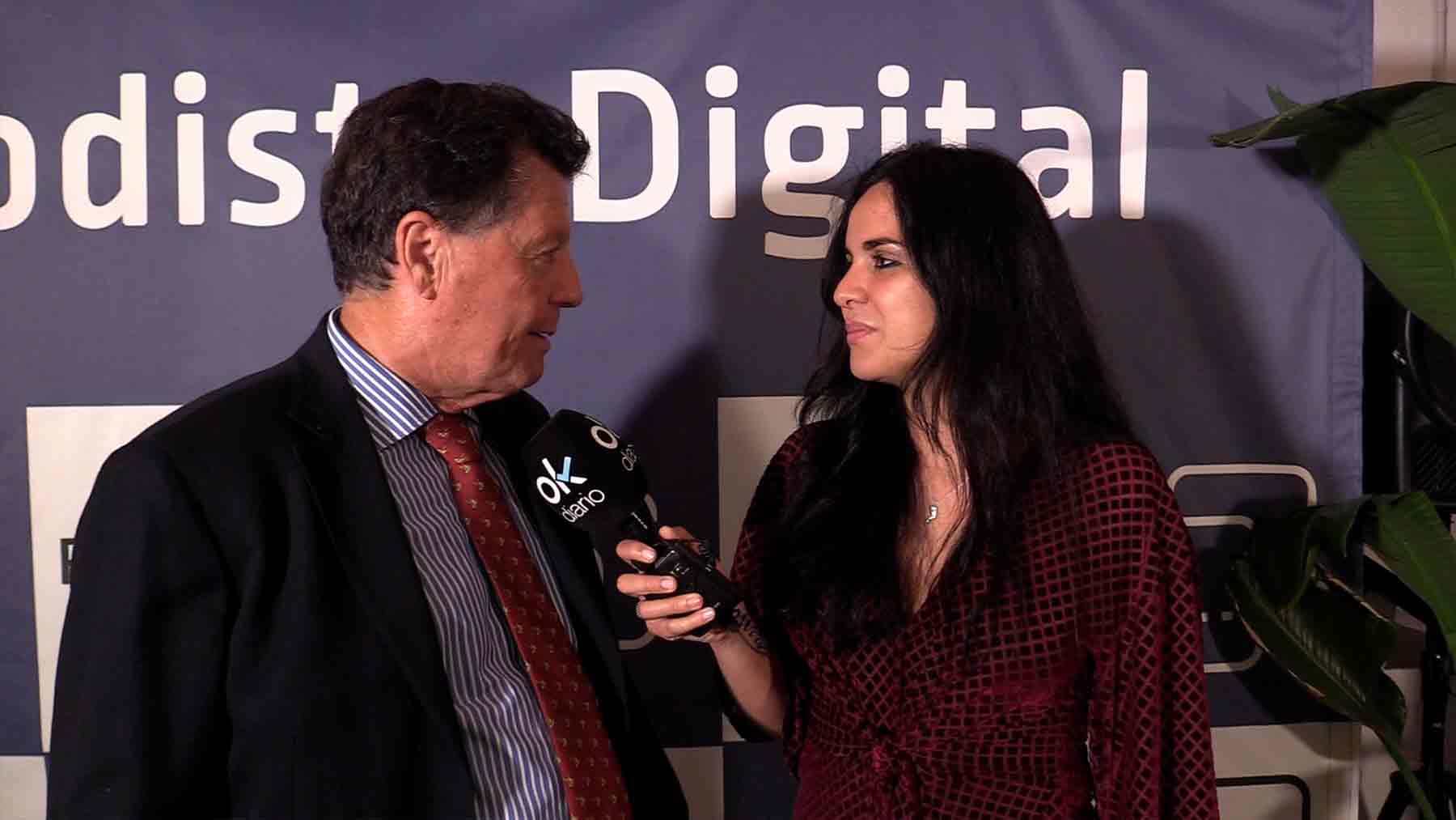 El director de Periodista Digital, Alfonso Rojo, en una entrevista con OKDIARIO.