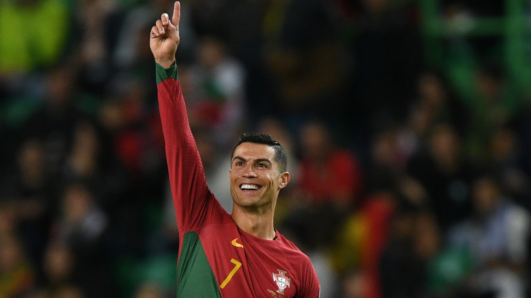Cristiano Ronaldo durante un parido con Portugal (Getty)