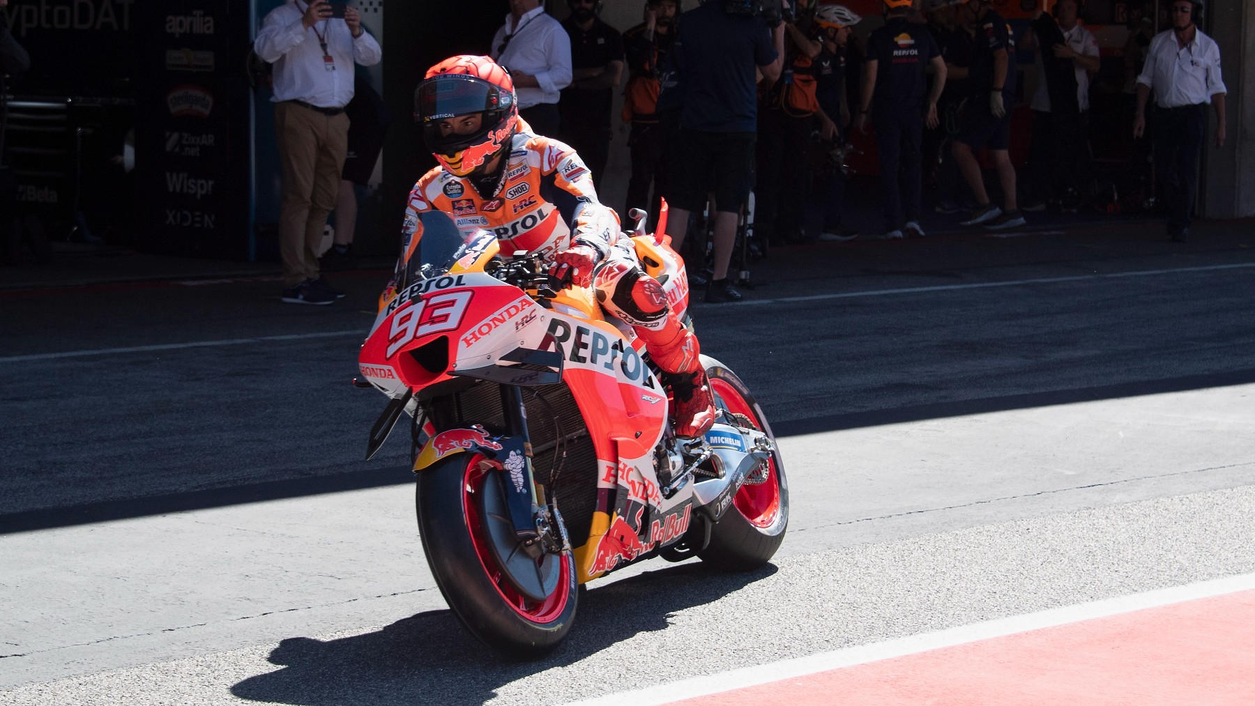 Marc Márquez, durante el GP de Portugal de MotoGP. (Getty)