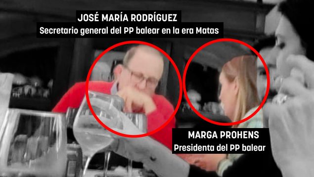 El PP balear con su presidenta a la cabeza almuerza con un histórico dirigente condenado por corrupción