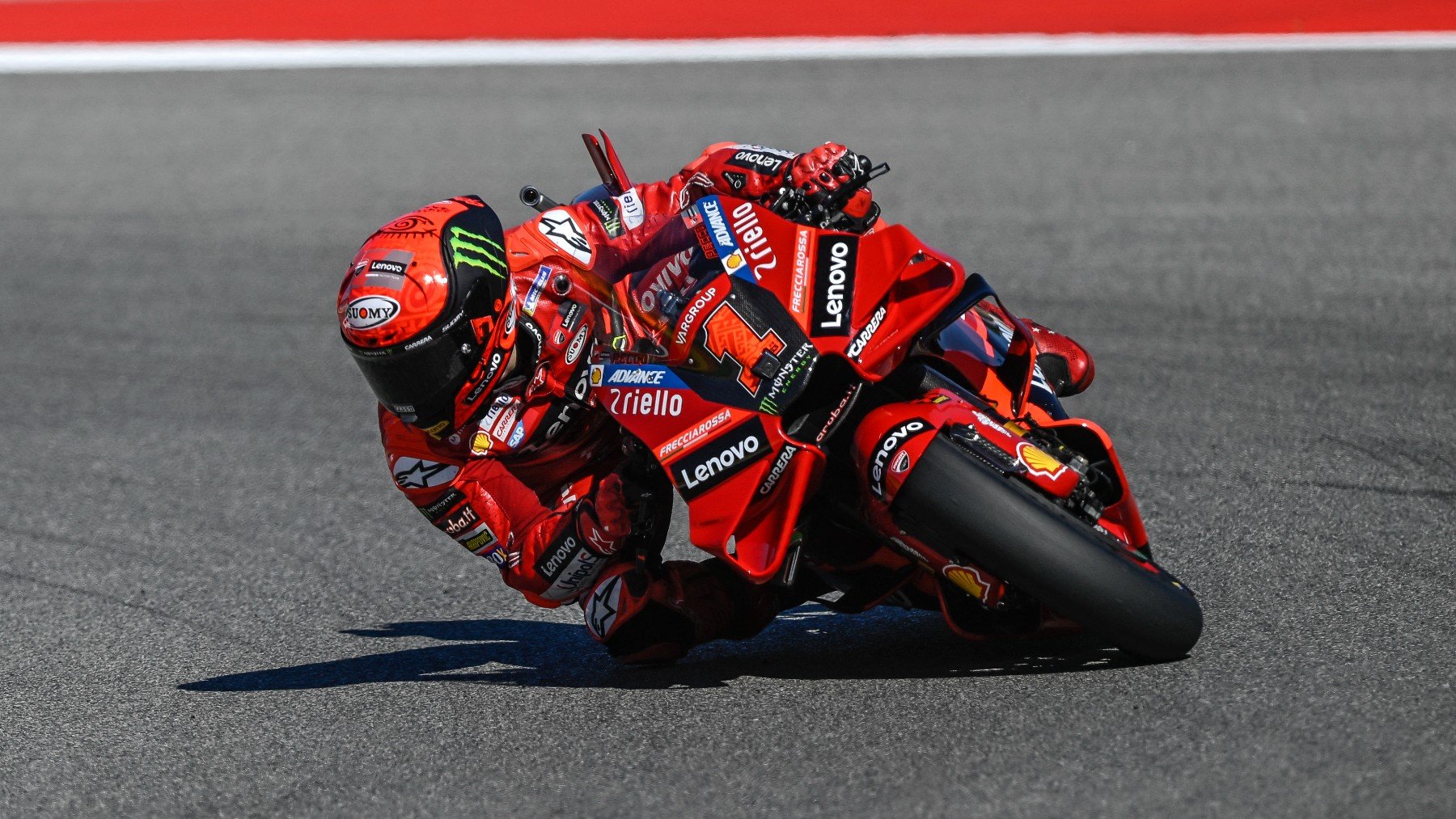 Pecco Bagnaia, durante el GP de Portugal de MotoGP. (AFP)