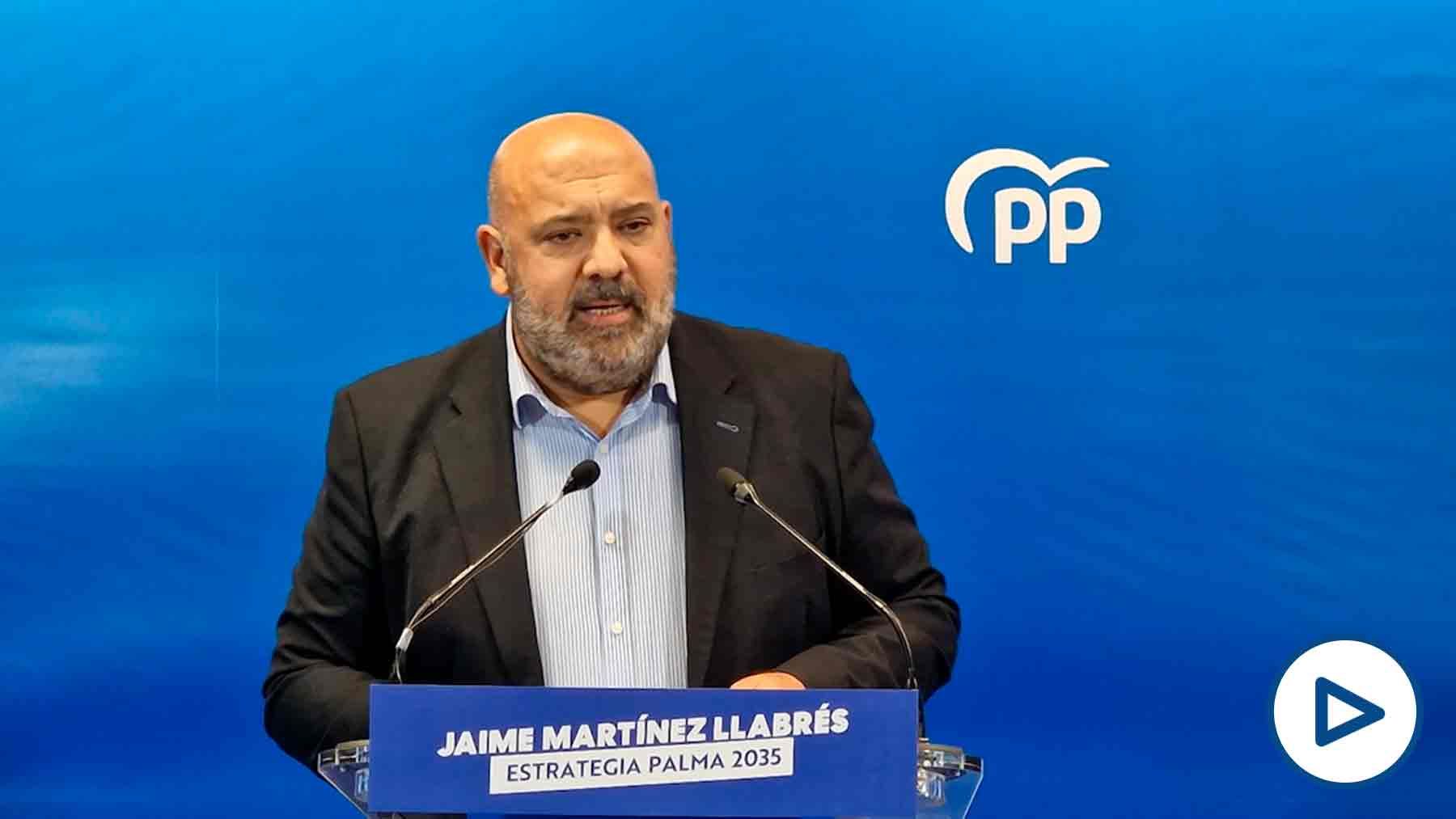 El presidente del PP de Palma y candidato a la Alcaldía, Jaime  Martínez.