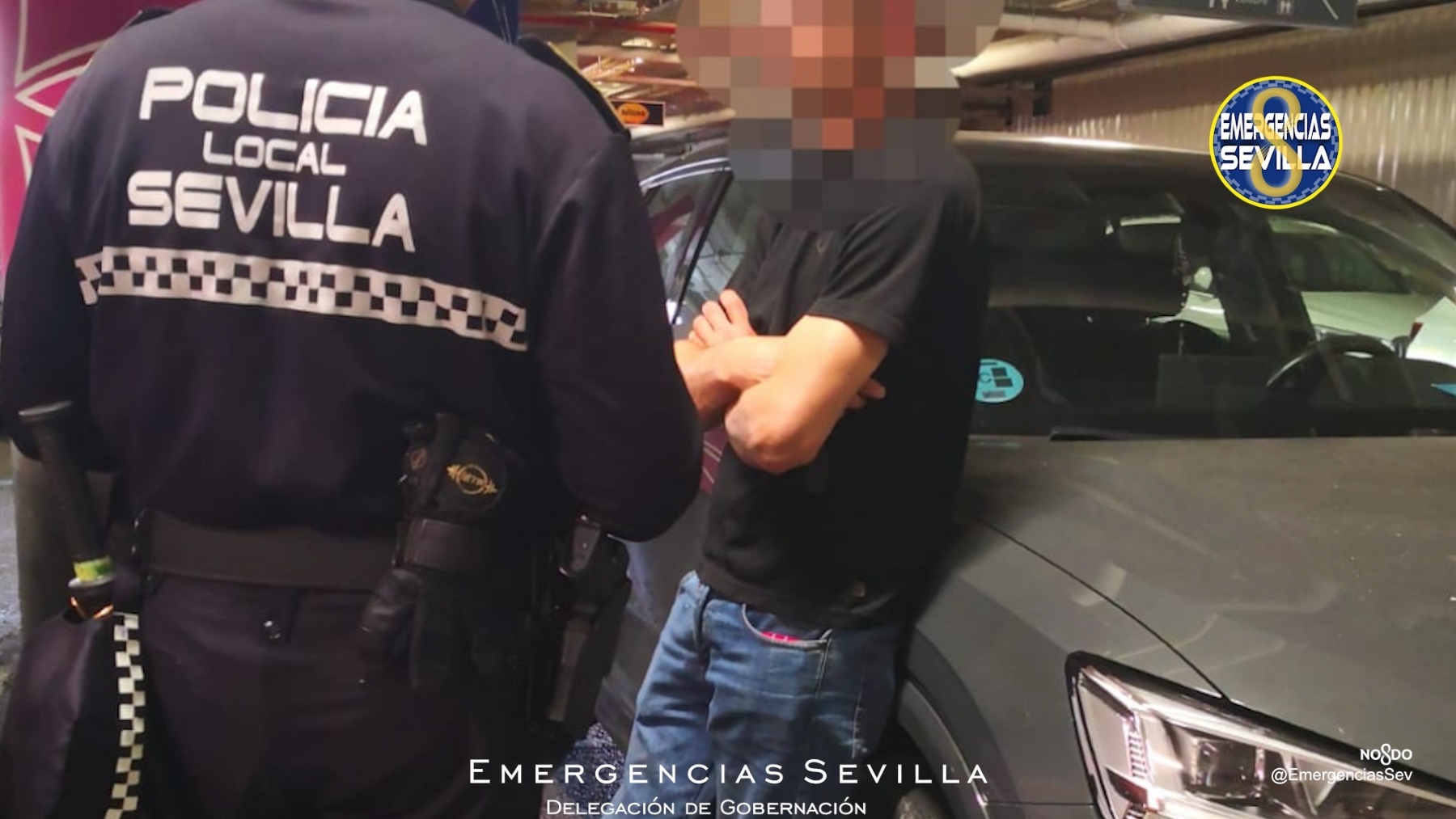 Imagen de una detención de la Policía Local de Sevilla.