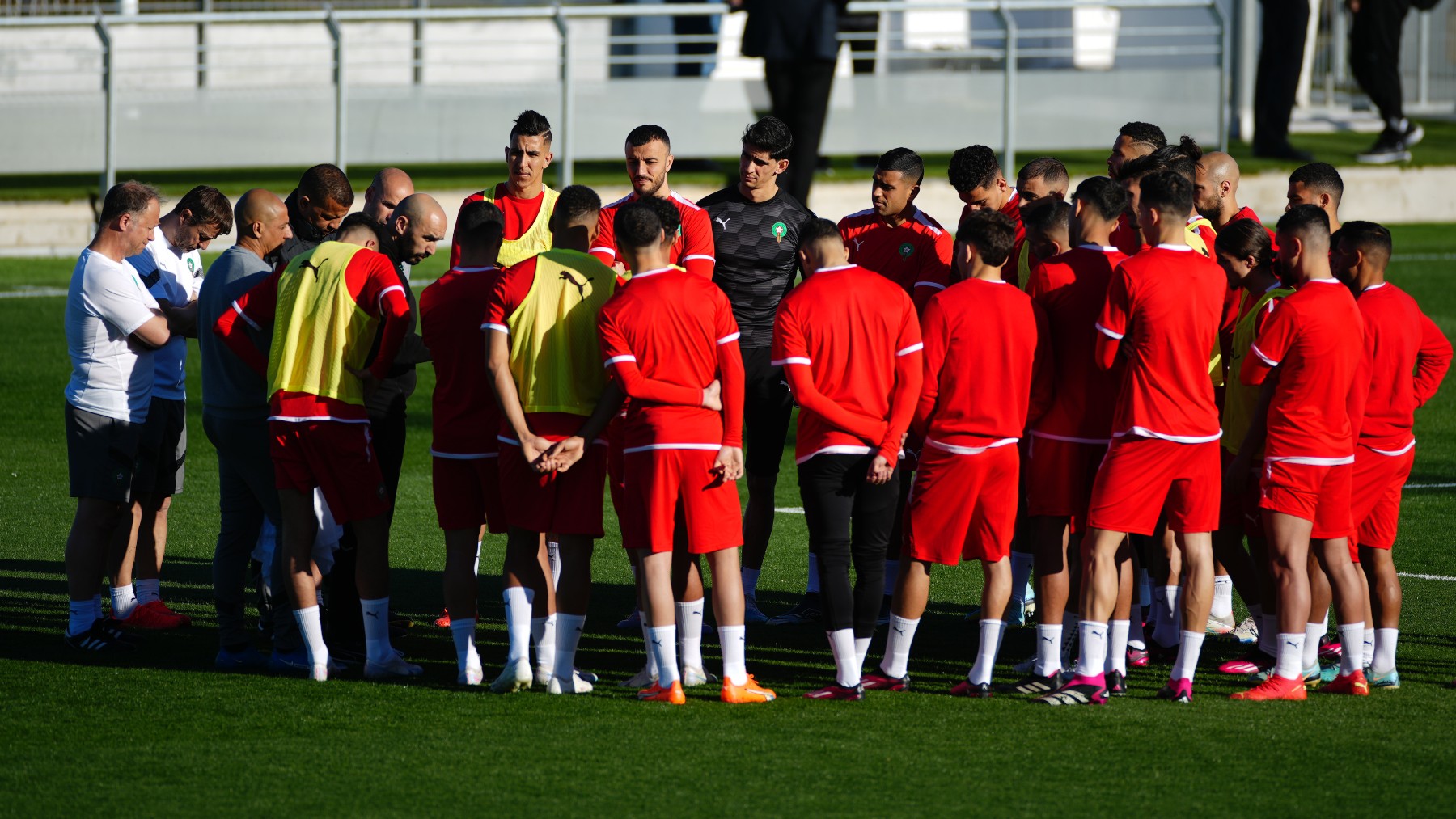 La selección de Marruecos se entrena en Madrid (EFE)