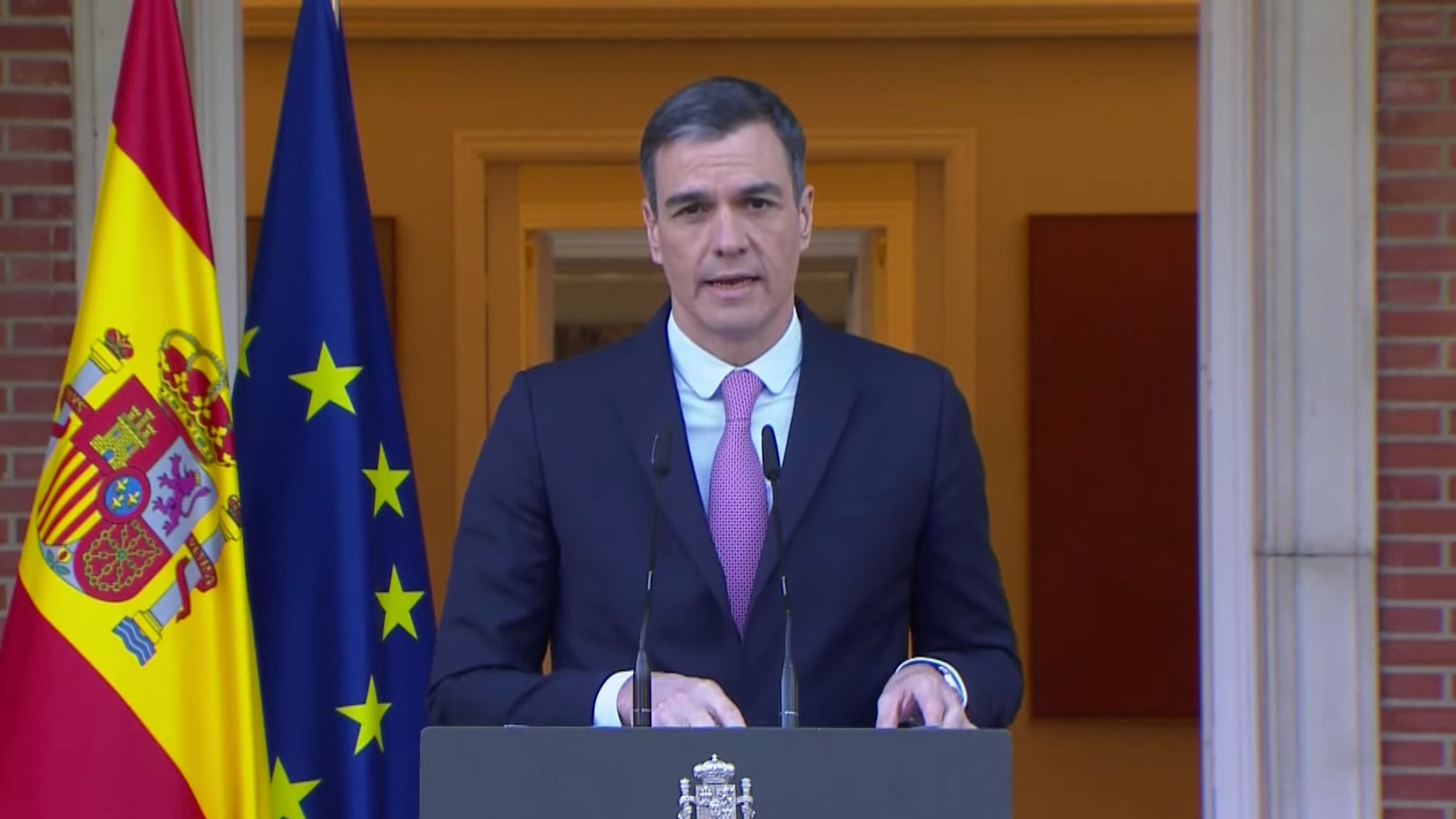 Pedro Sánchez en Moncloa.